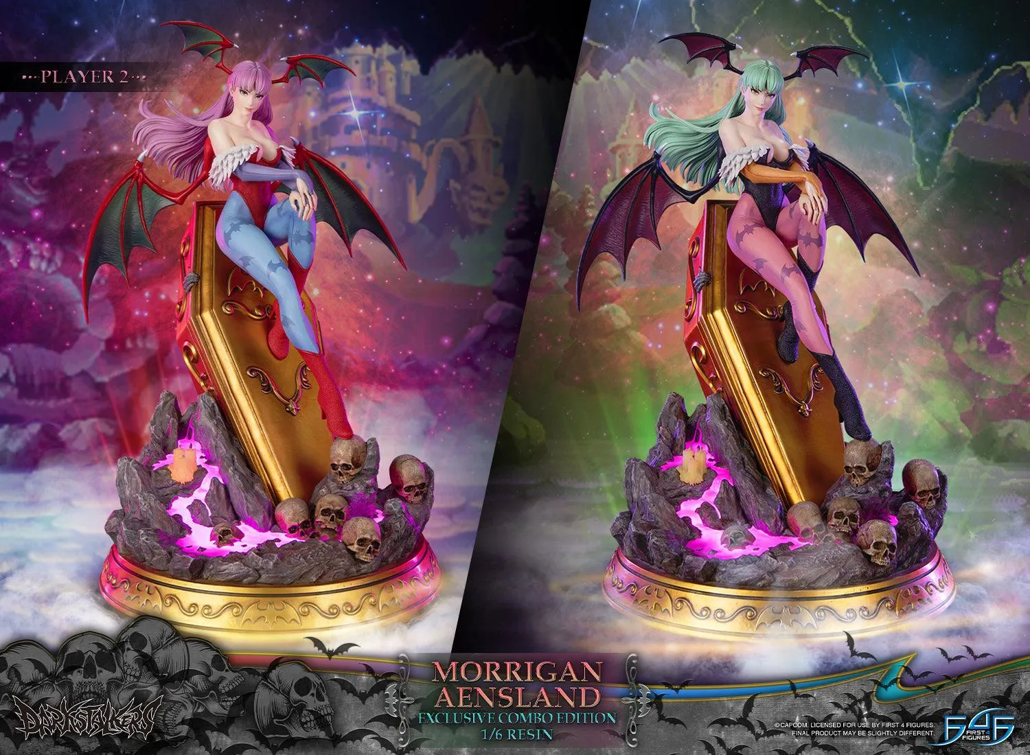 First 4 Figures Darkstalkers Morrigan Aensland statueta Exclusive Combo 1/6