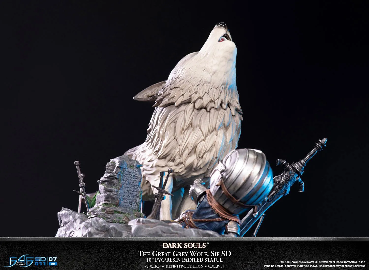 First 4 Figures Dark Souls Great Grey Wolf Sif SD statueta PVC