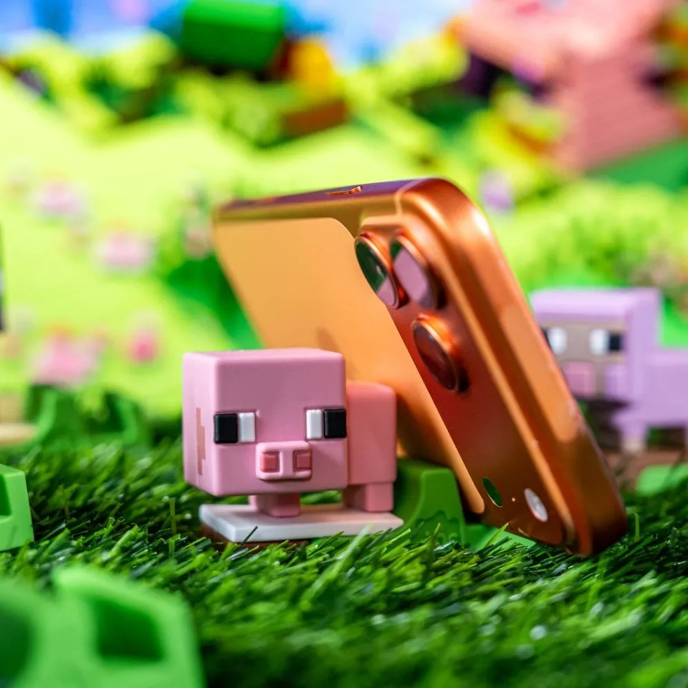 Exquisite Gaming Minecraft Peekos suport telefon set 6 figurine