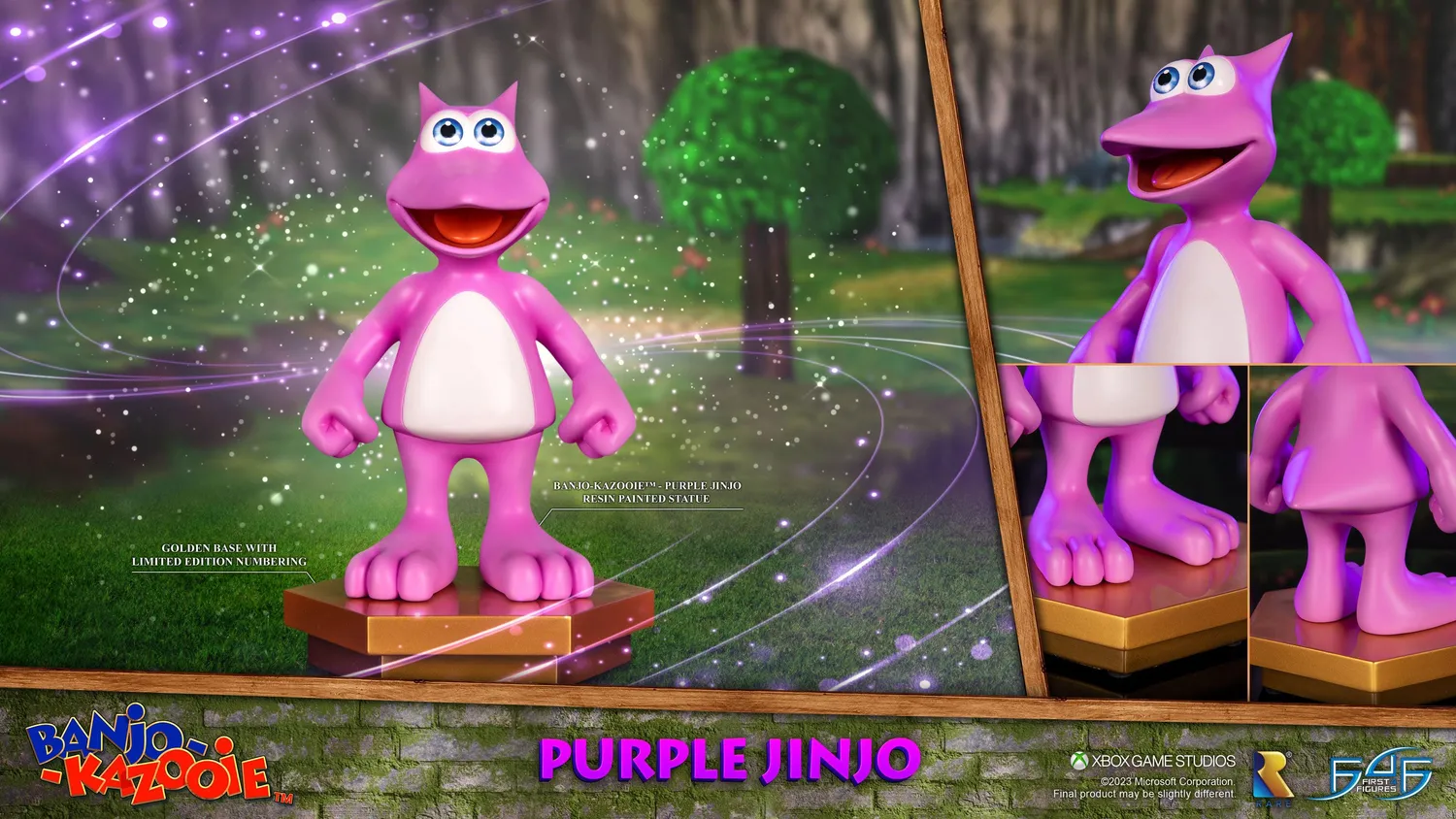 First 4 Figures Banjo-Kazooie Purple Jinjo statuetă mov 23,1 cm