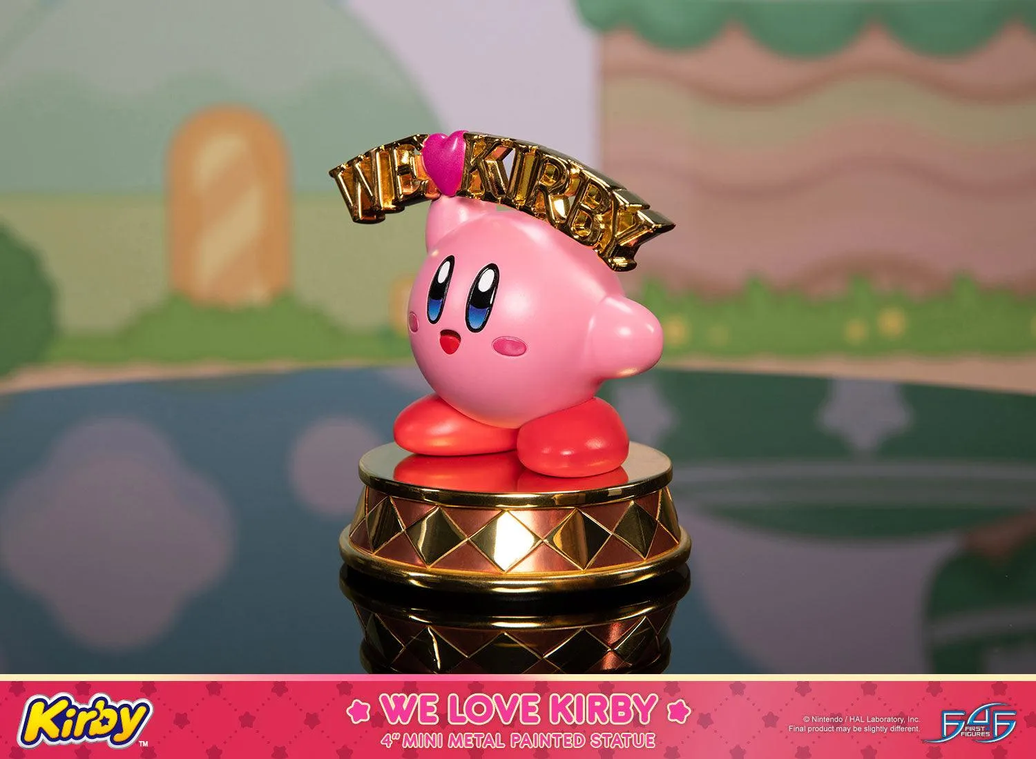 First 4 Figures Kirby We Love Kirby statuetă metal aurie 10,5 cm
