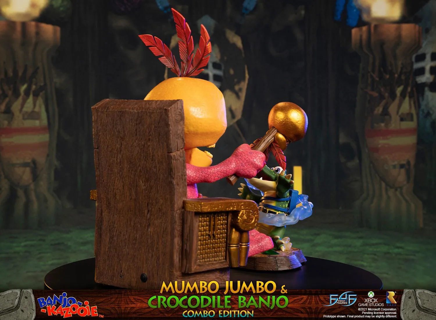 First 4 Figures Banjo-Kazooie Mumbo Jumbo statuetă Combo Edition