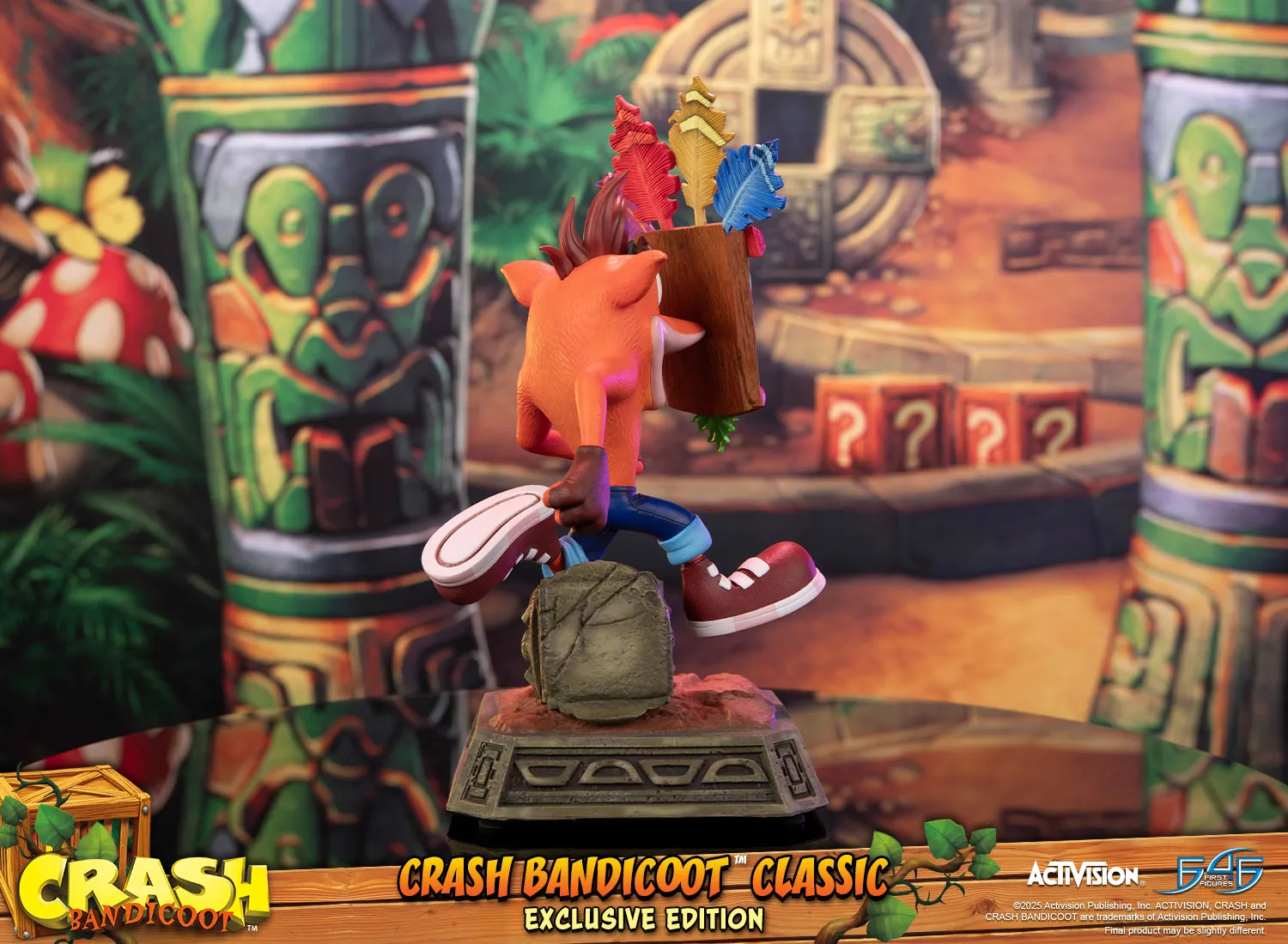 First 4 Figures Crash Classic statueta exclusiva Aku Aku