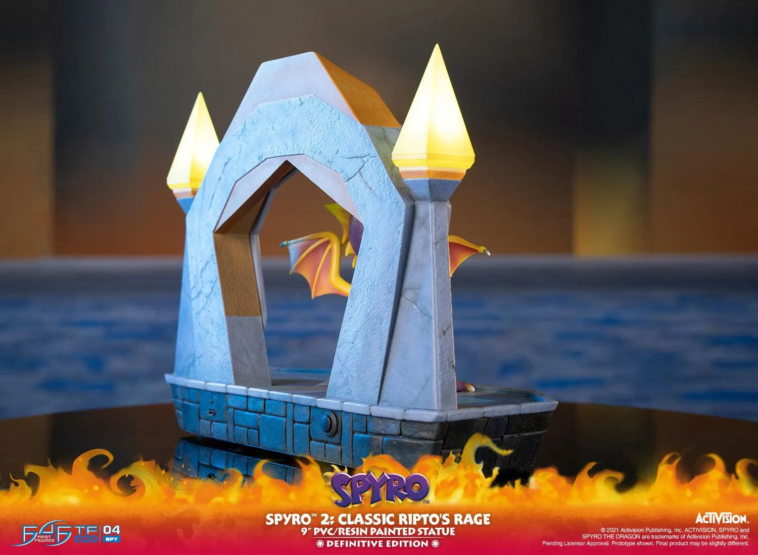 First 4 Figures Spyro 2 Ripto's Rage statuetă PVC Definitive LED