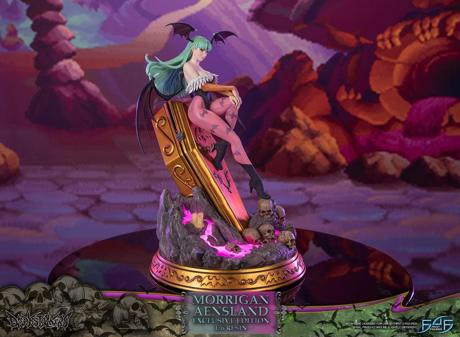 First 4 Figures Darkstalkers Morrigan Aensland Exclusive statuetă 1/6 rășină LED