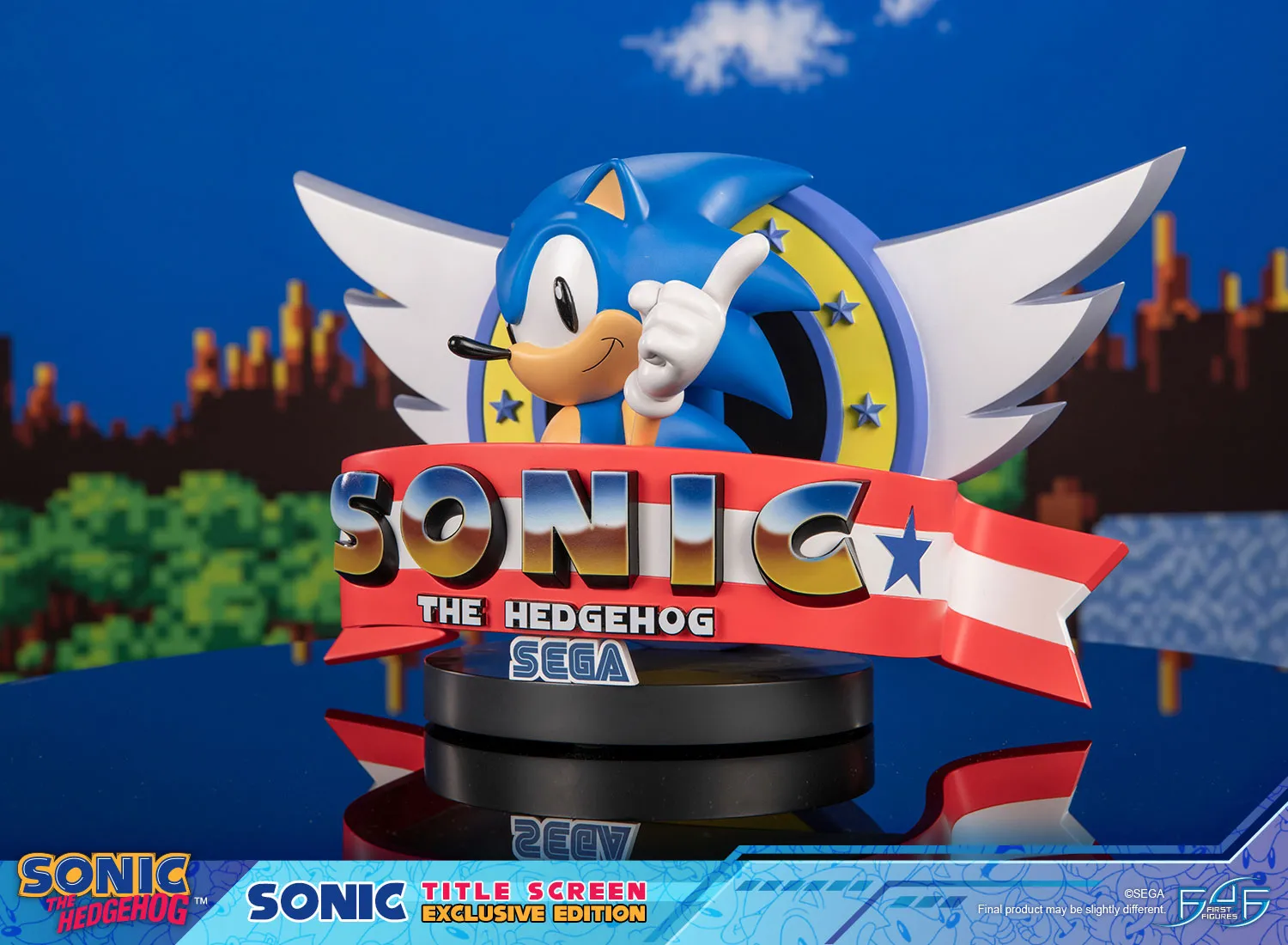First 4 Figures Sonic Title Screen statueta Exclusive