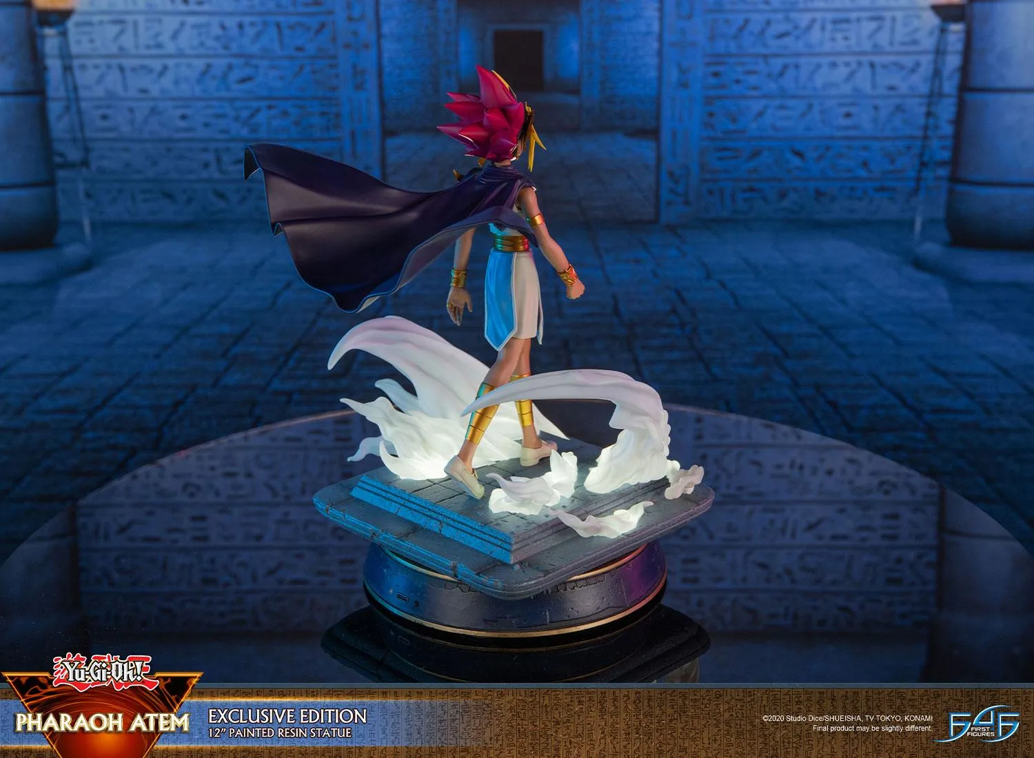 First 4 Figures Yu-Gi-Oh! Pharaoh Atem statuetă Exclusive cu LED