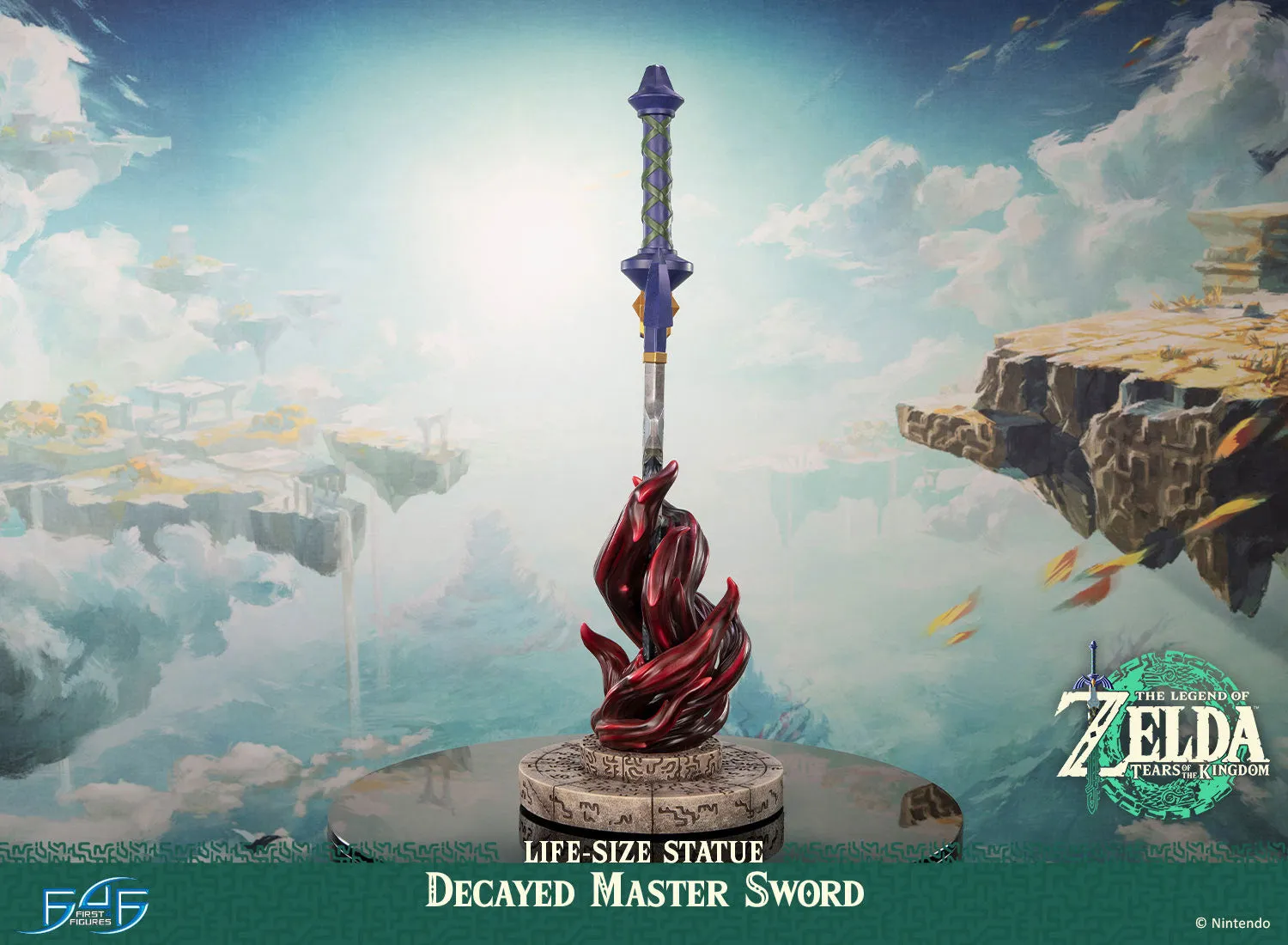 First 4 Figures Zelda Decayed Master Sword statuie life-size