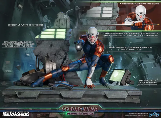 First 4 Figures Metal Gear Solid Gray Fox statuetă rășină Definitive