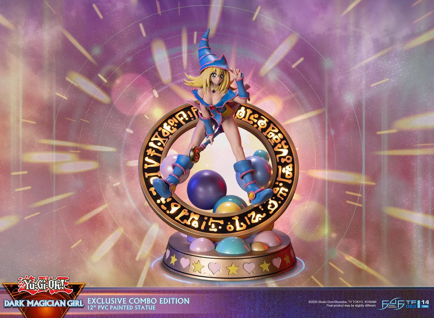 First 4 Figures Yu-Gi-Oh Magician Girl statueta PVC Combo 2buc