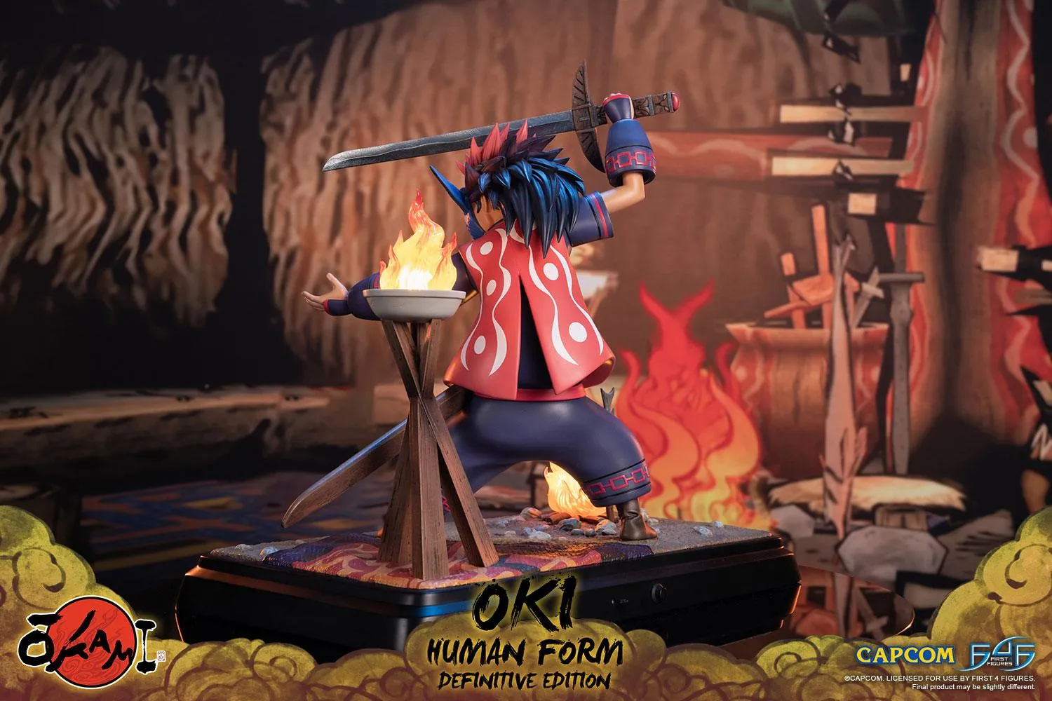First 4 Figures Okami Oki Human statuetă Definitive Edition