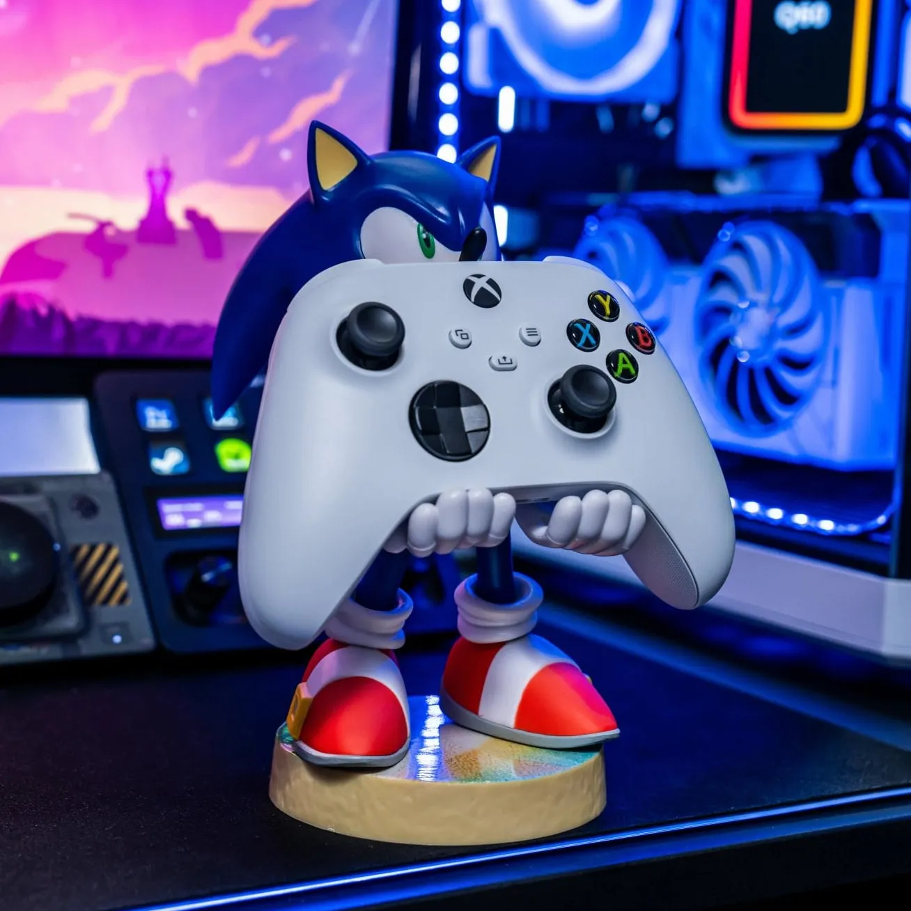 Exquisite Gaming Cable Guys Modern Sonic suport controller albastru