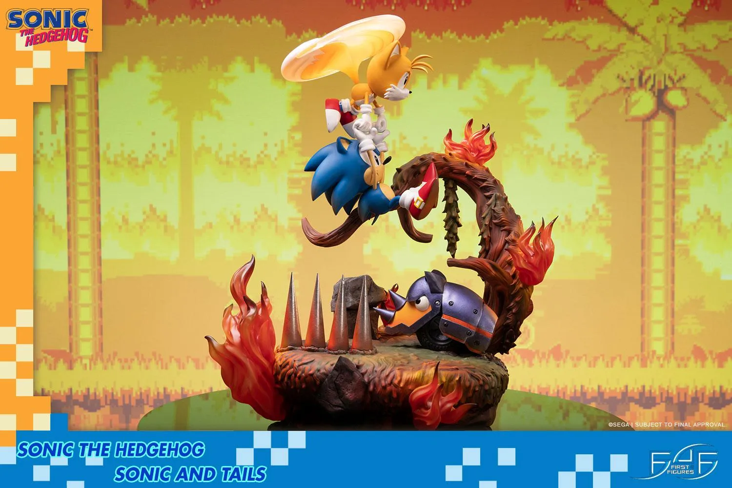 First 4 Figures Sonic the Hedgehog Sonic and Tails statueta Standard