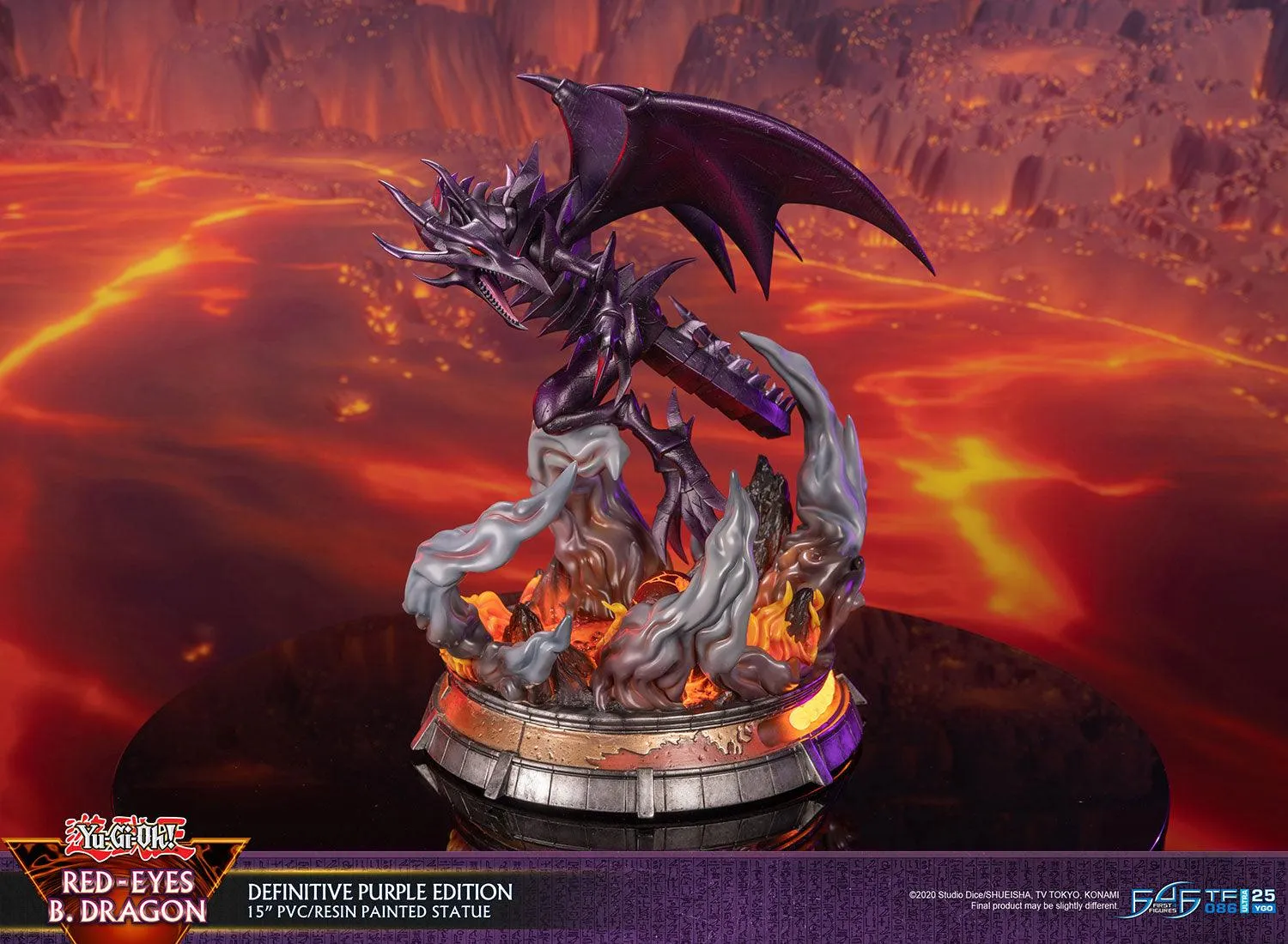 First 4 Figures Yu-Gi-Oh! Red-Eyes B. Dragon statuetă Definitive Purple