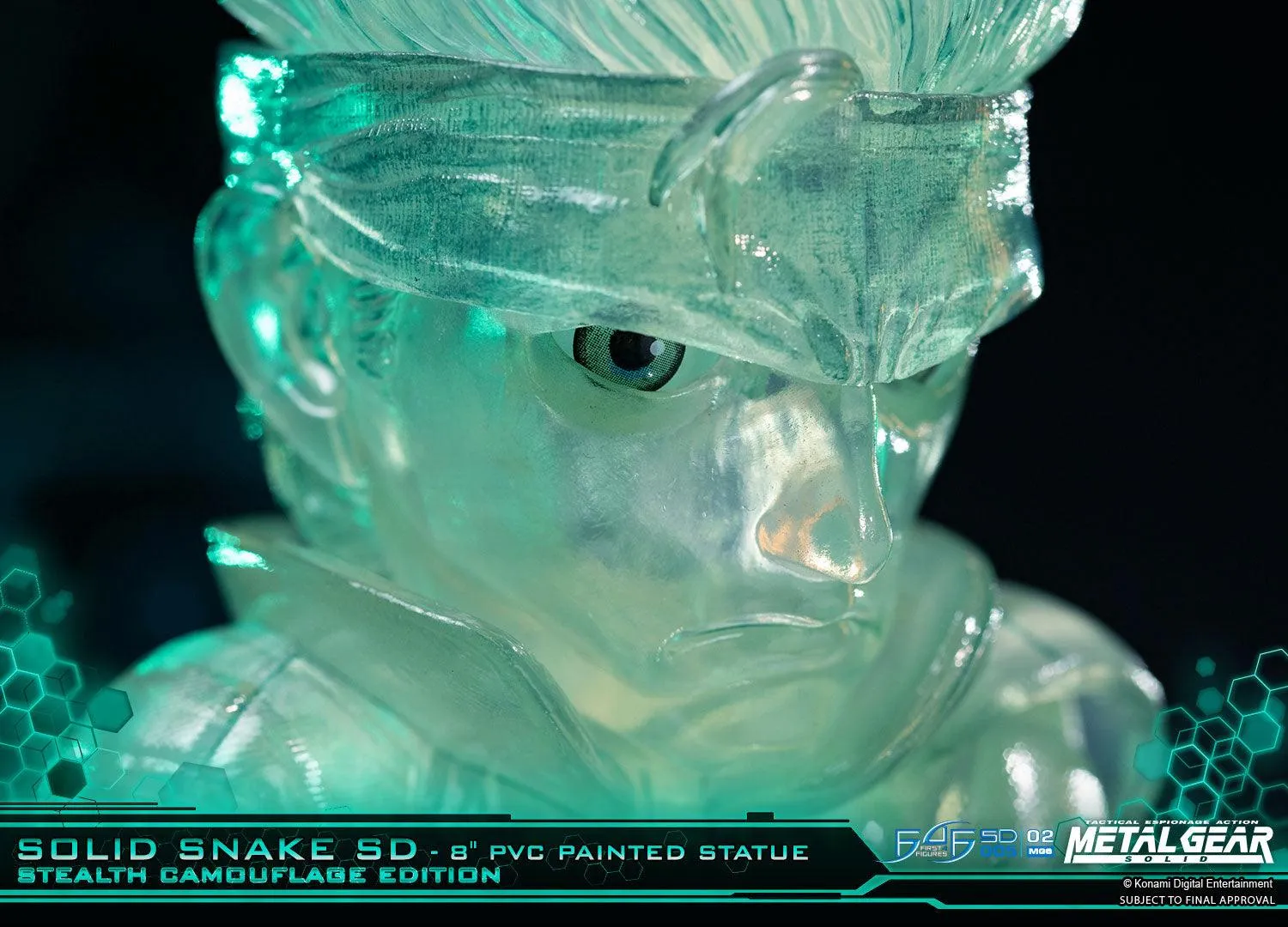 First 4 Figures Solid Snake SD figurina Stealth Camouflage PVC