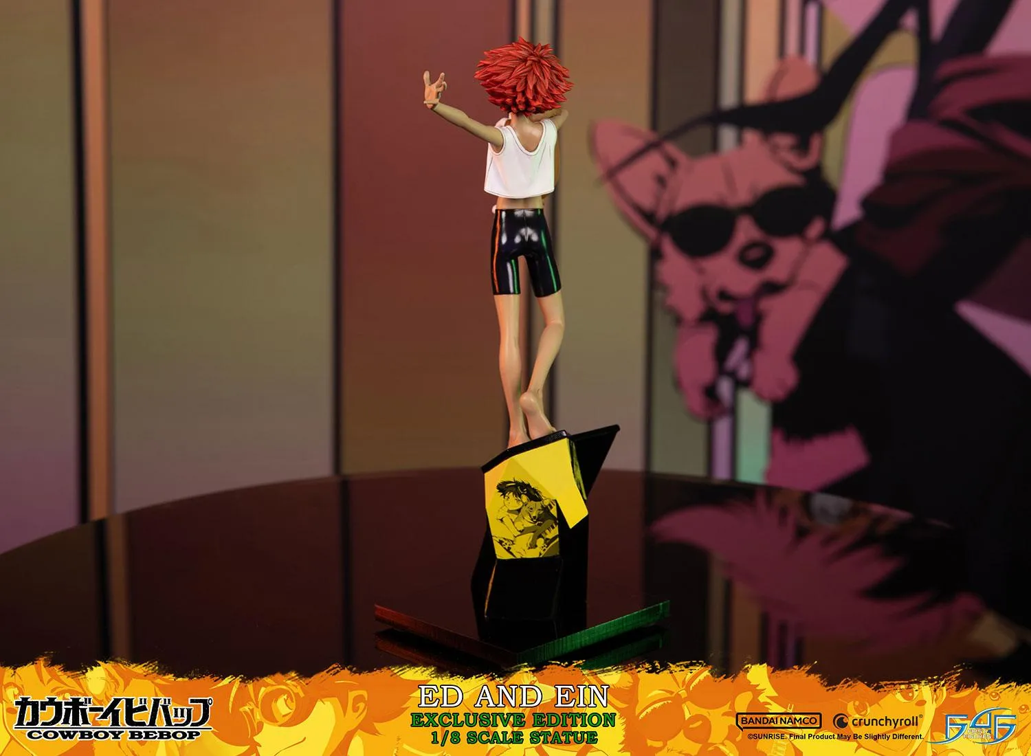 First 4 Figures Cowboy Bebop Ed Ein statueta 1/8 Exclusive