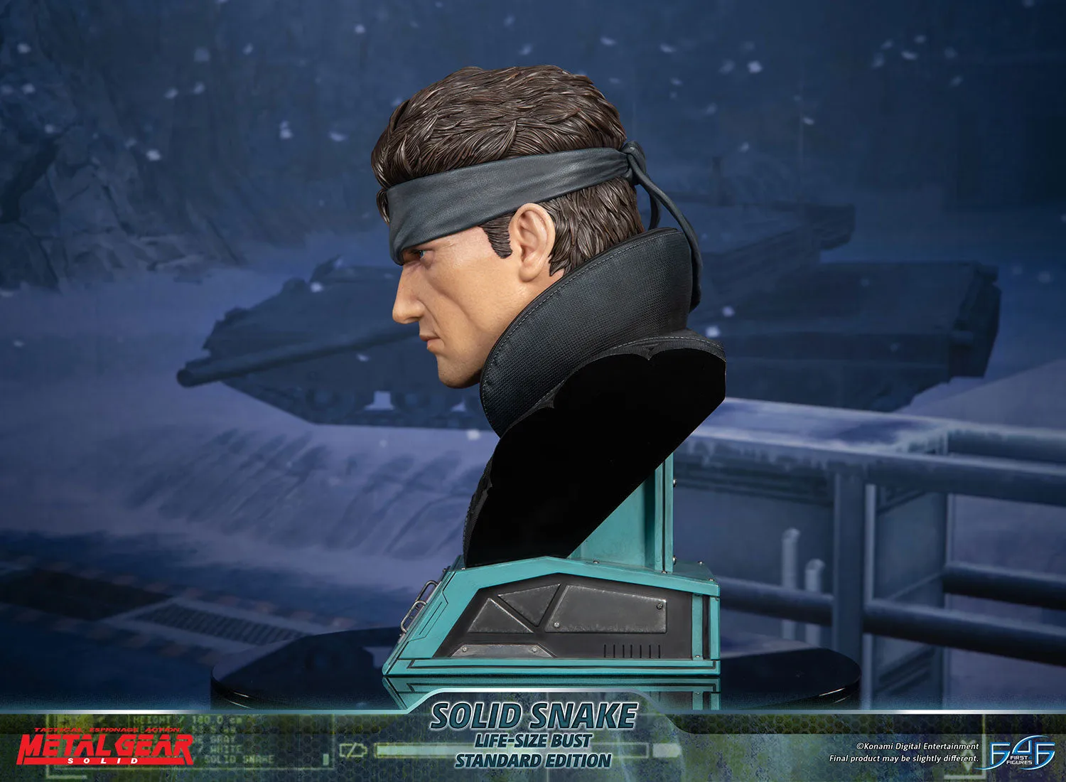 First 4 Figures Metal Gear Solid Snake bust rășină 56 cm
