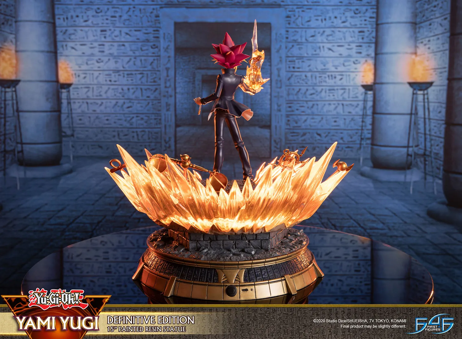 First 4 Figures Yu-Gi-Oh Yami Yugi Definitive statueta LED cartus