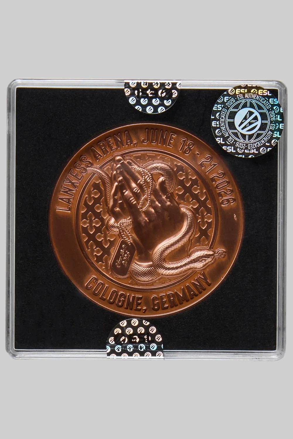 ESL IEM Cologne 2026 moneda colectionar bronz 50,8mm