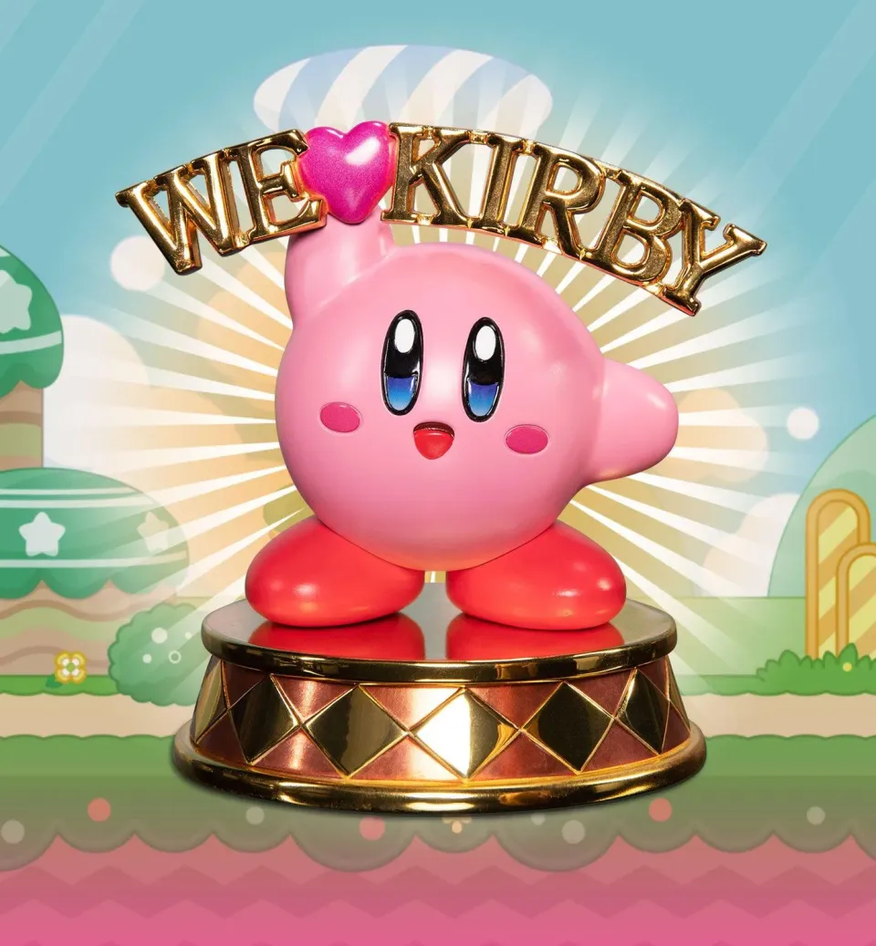 First 4 Figures Kirby We Love Kirby statuetă metal aurie 10,5 cm
