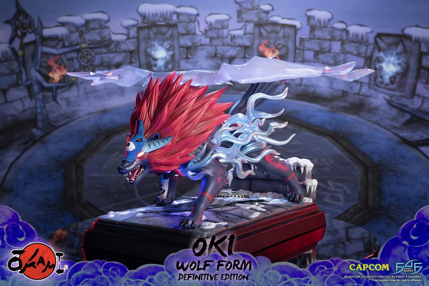 First 4 Figures Oki Wolf statuetă Definitive LED
