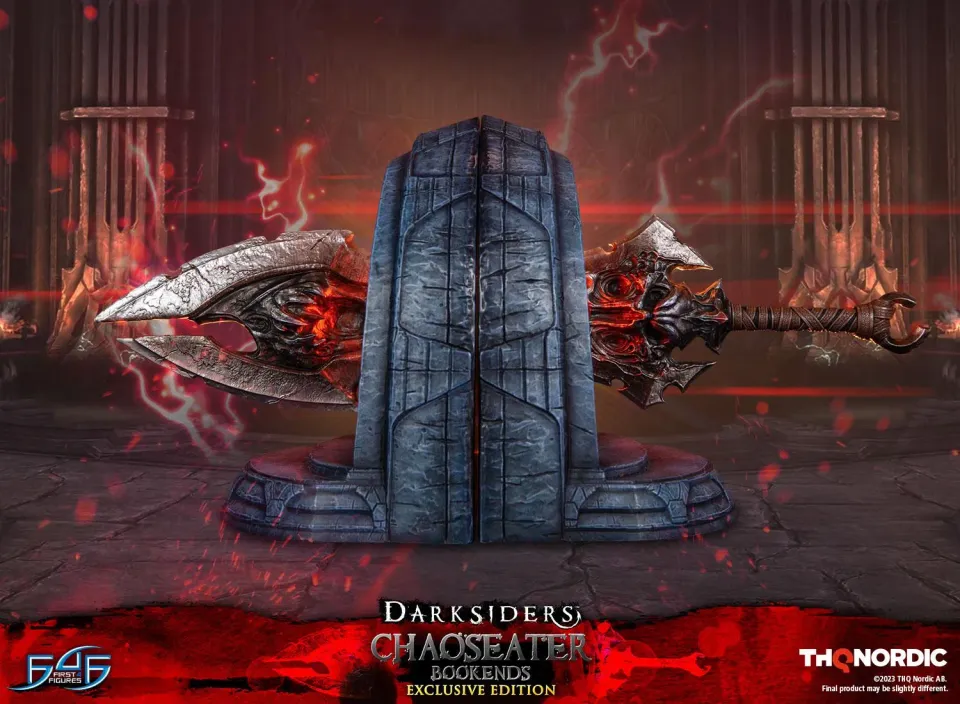 First 4 Figures Darksiders Chaoseater suport cărți Exclusive LED