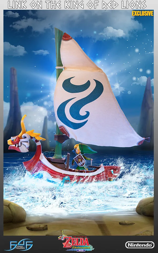 First 4 Figures Wind Waker Link on King of Red Lions statuetă rășină Exclusive