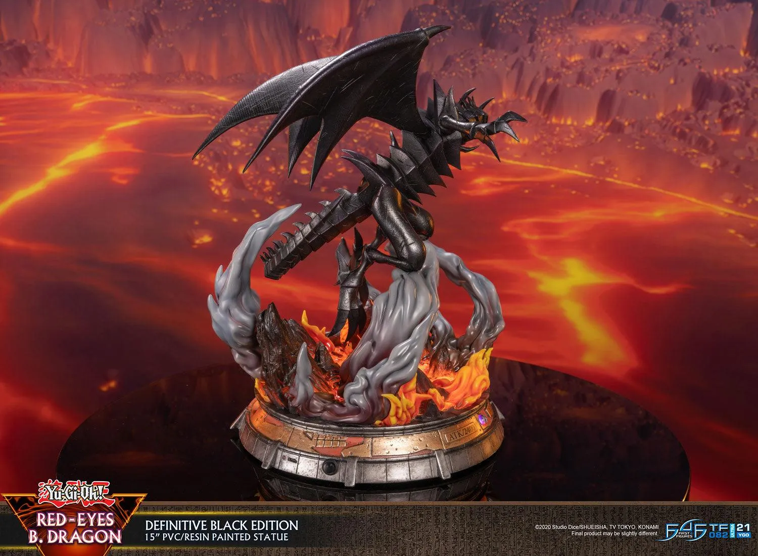 First 4 Figures Yu-Gi-Oh Red-Eyes statuetă Black Edition