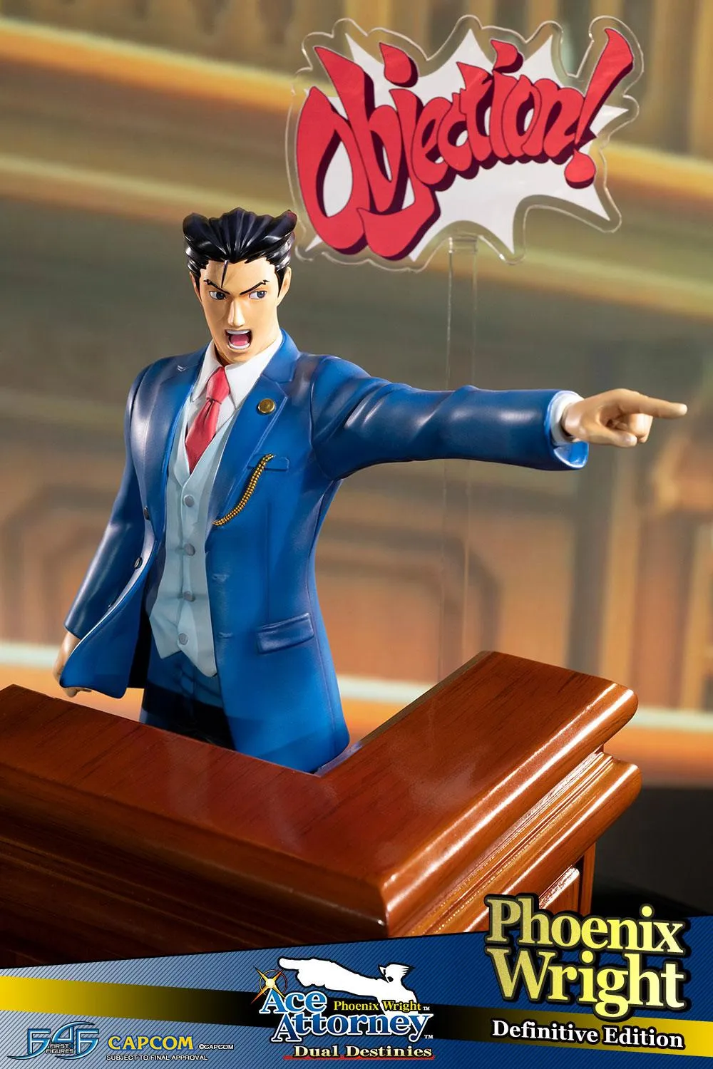 First 4 Figures Ace Attorney Phoenix Wright statueta rasina Definitive