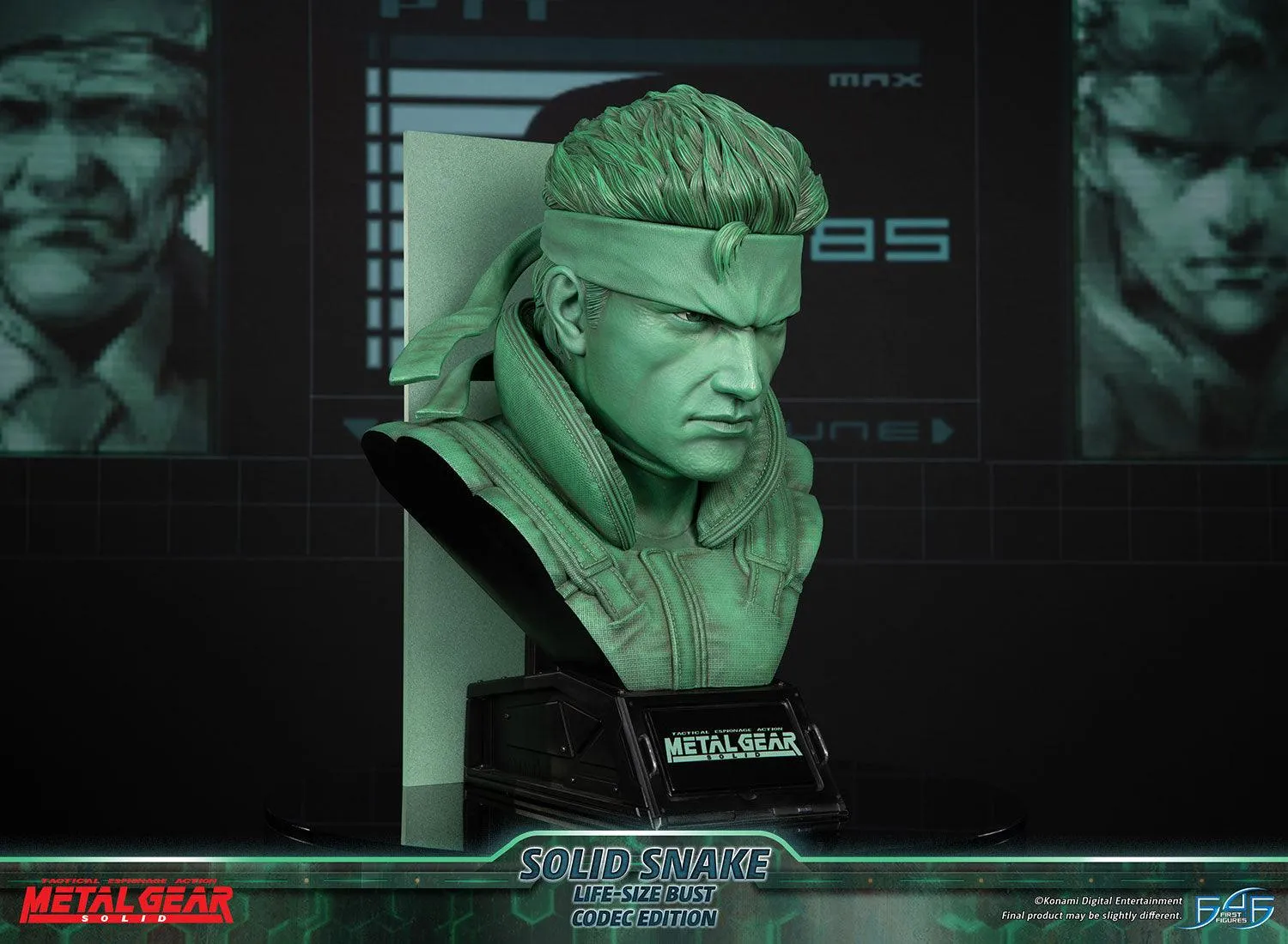 First 4 Figures Metal Gear Solid Snake bust Codec life-size