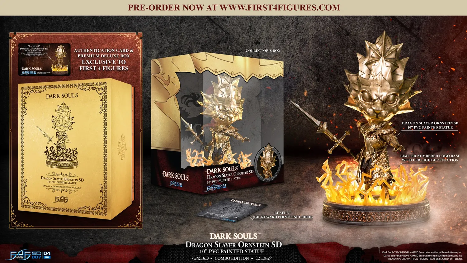 First 4 Figures Dark Souls Ornstein SD statuetă PVC Combo LED