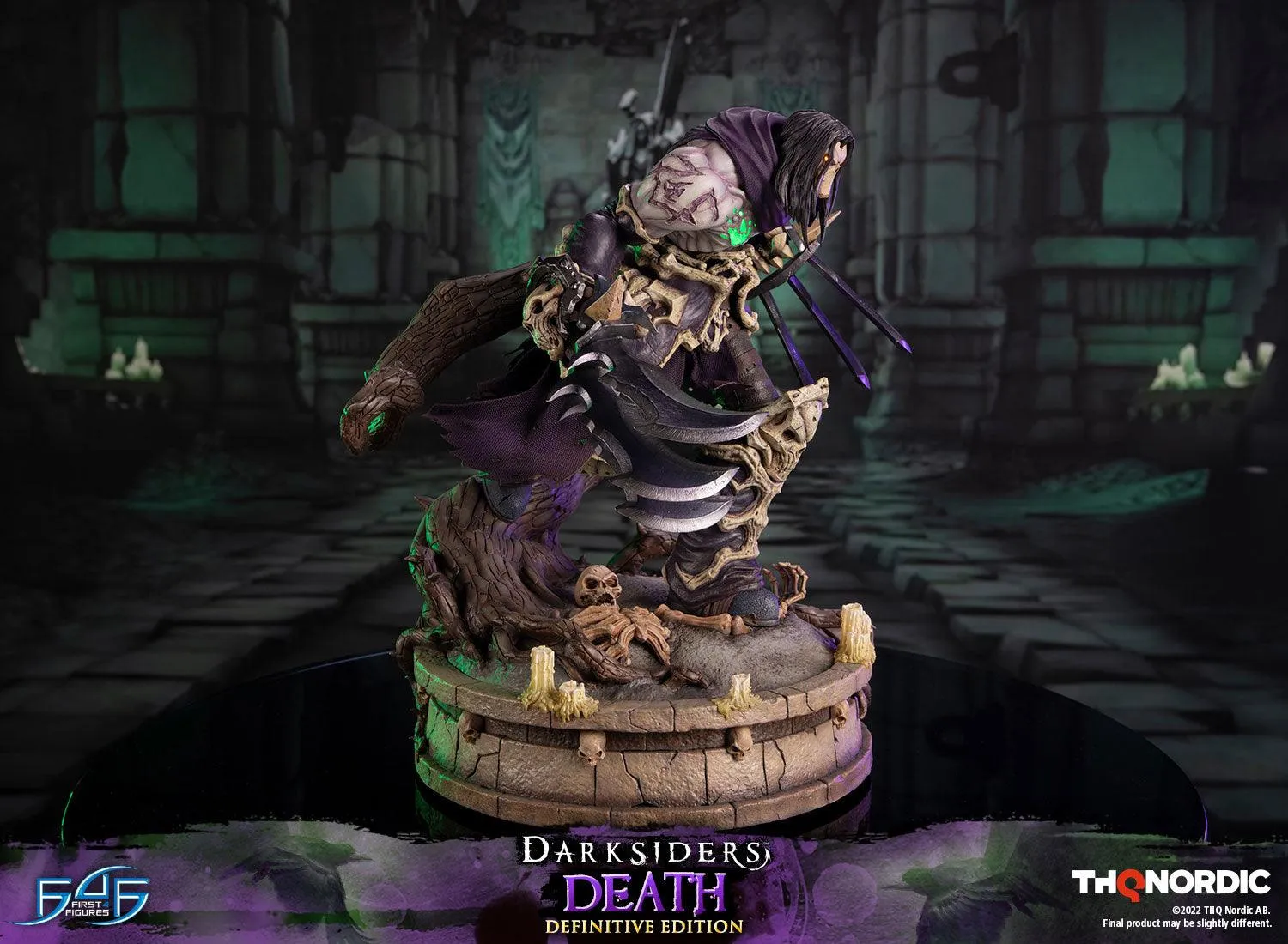 First 4 Figures Darksiders Death statuetă Definitive LED