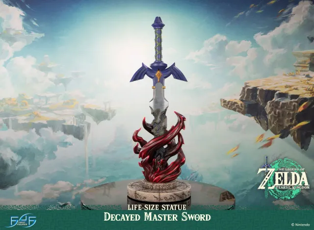 First 4 Figures Zelda Decayed Master Sword statuie life-size