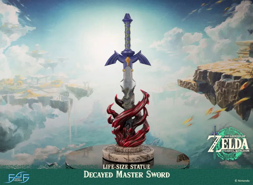 First 4 Figures Zelda Decayed Master Sword statuie life-size