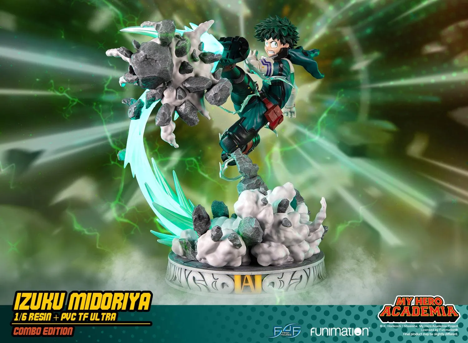 First 4 Figures My Hero Midoriya statuetă Exclusive Combo LED