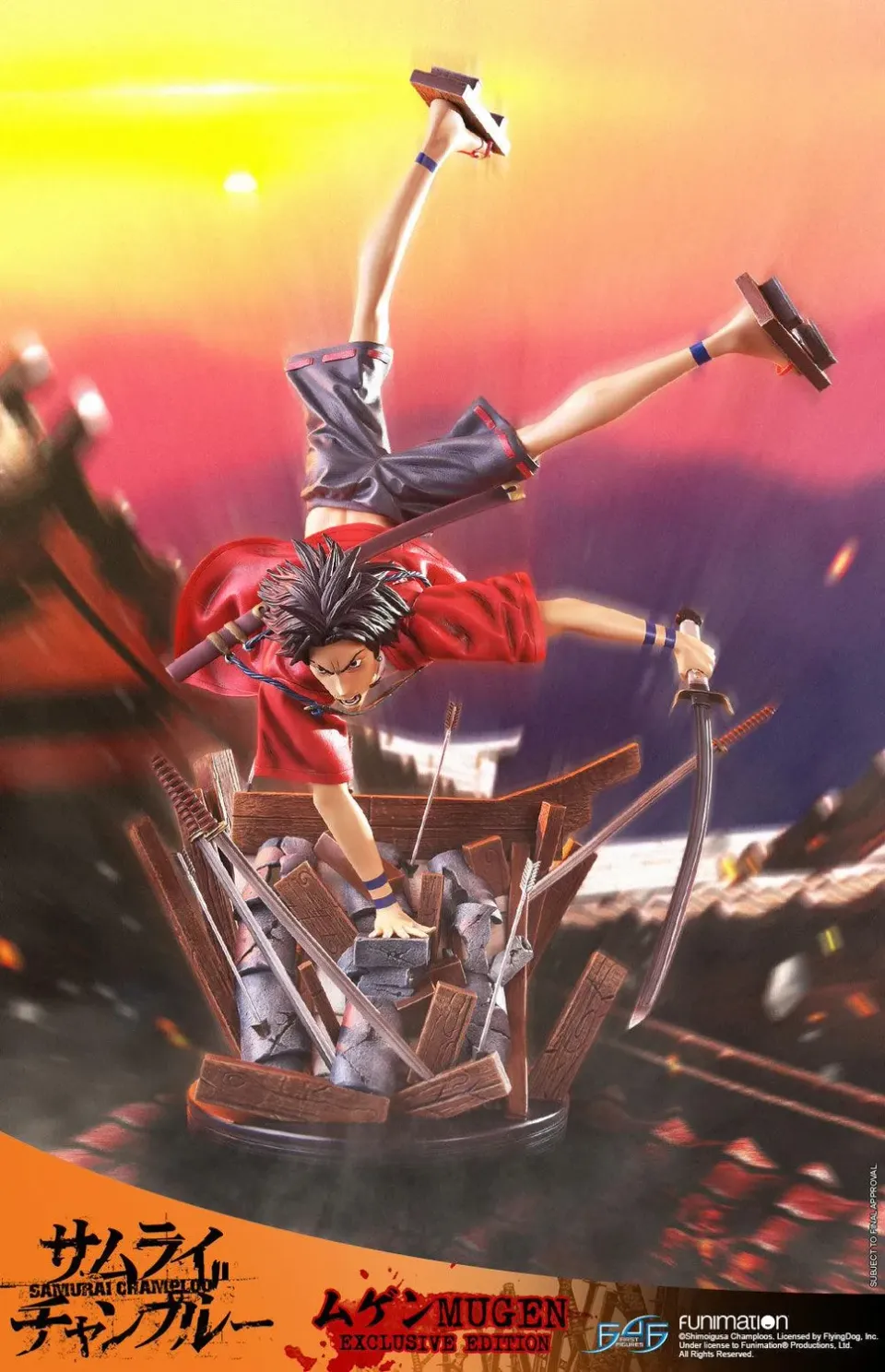 First 4 Figures Samurai Champloo Mugen statuetă Exclusive