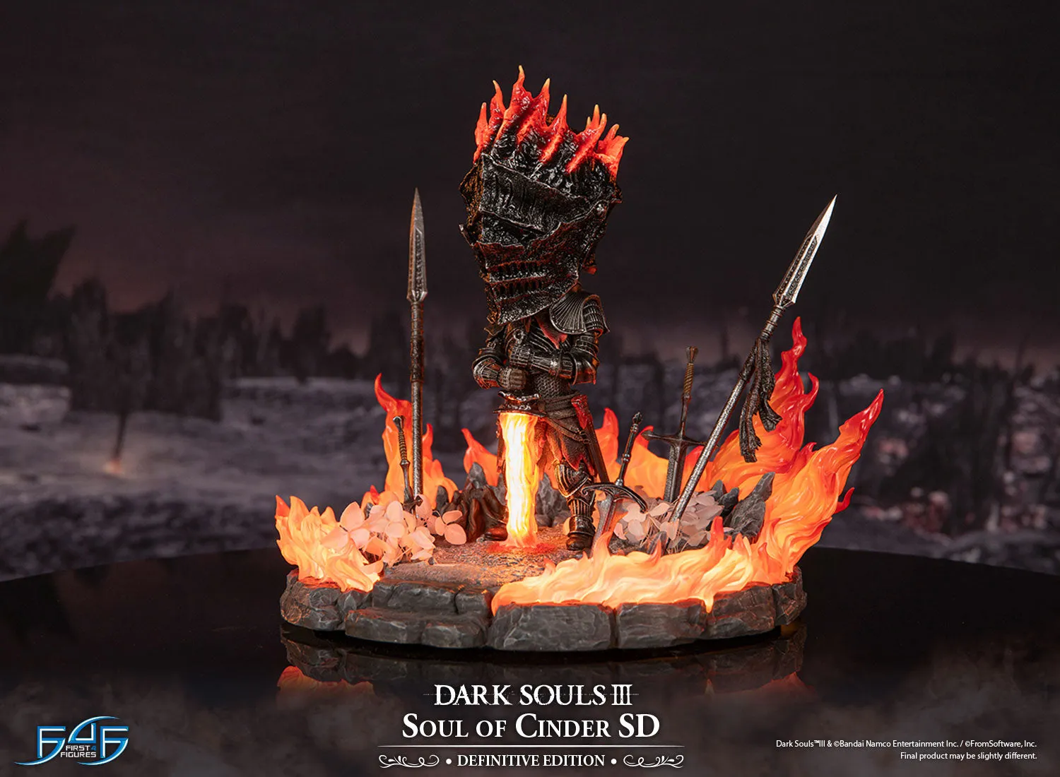 First 4 Figures Dark Souls Soul of Cinder SD statuetă Definitive LED