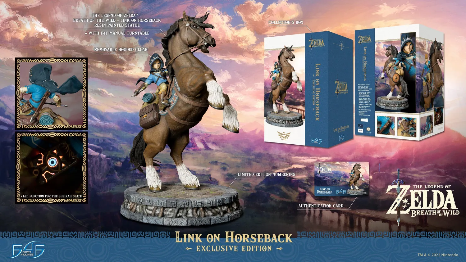 First 4 Figures Zelda Breath of Wild statuetă Link Horseback