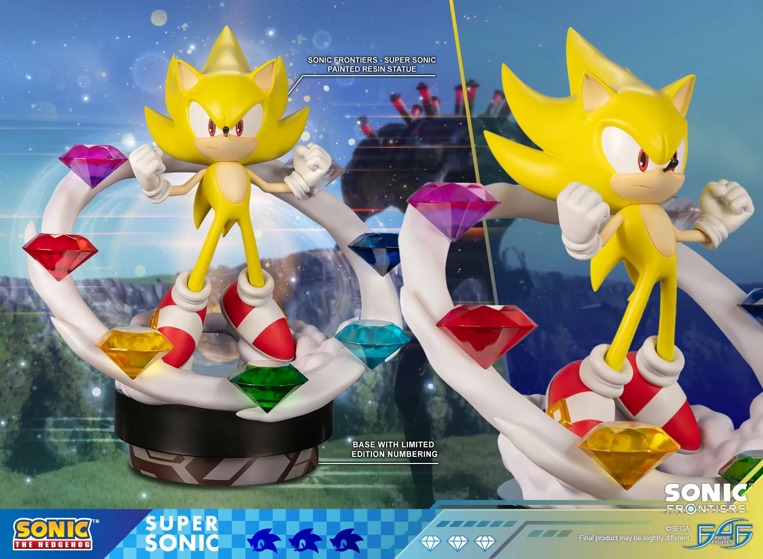 First 4 Figures Sonic Frontiers Super Sonic statueta 45cm
