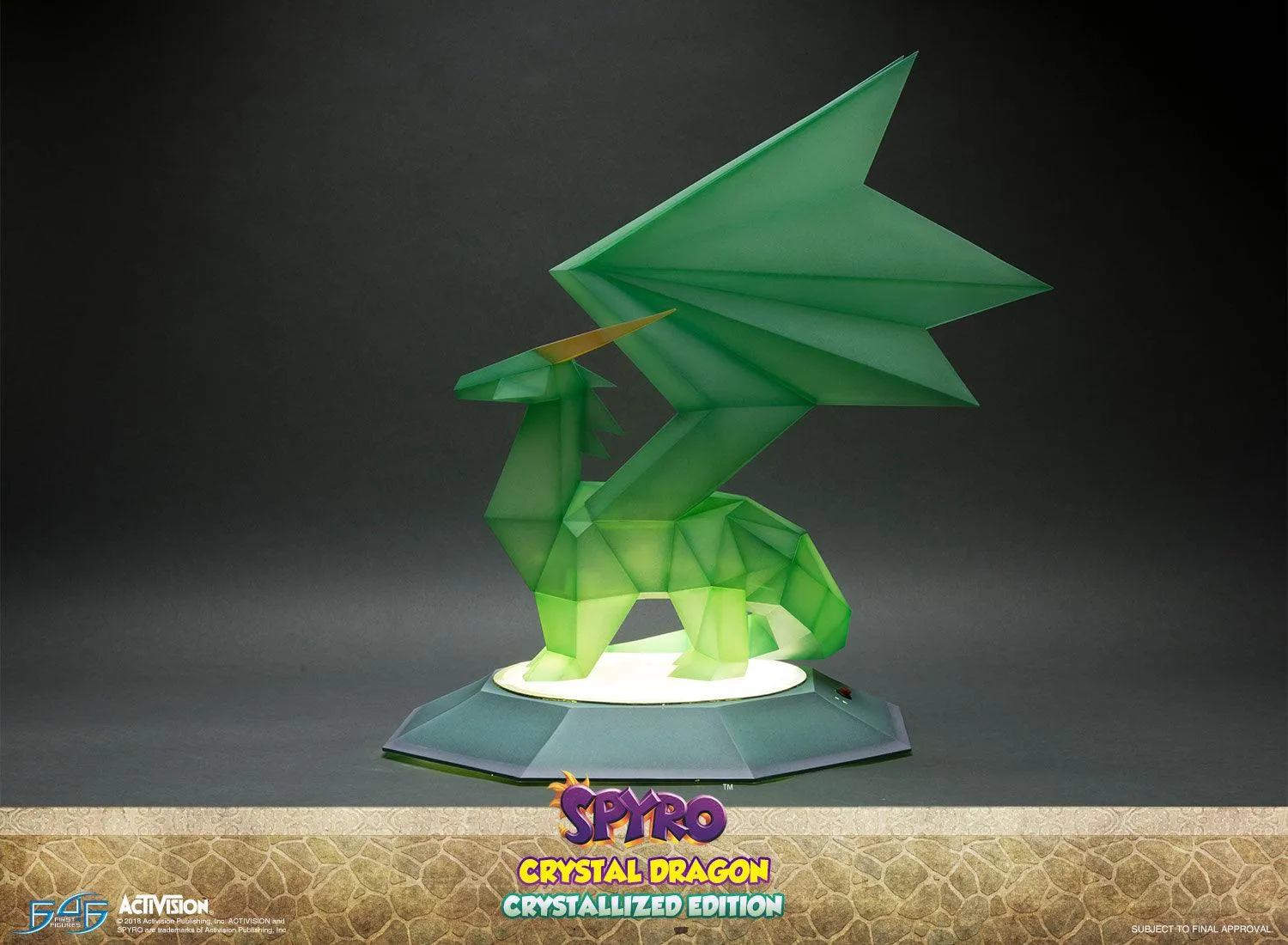 First 4 Figures Spyro Crystal Dragon statueta Crystallized