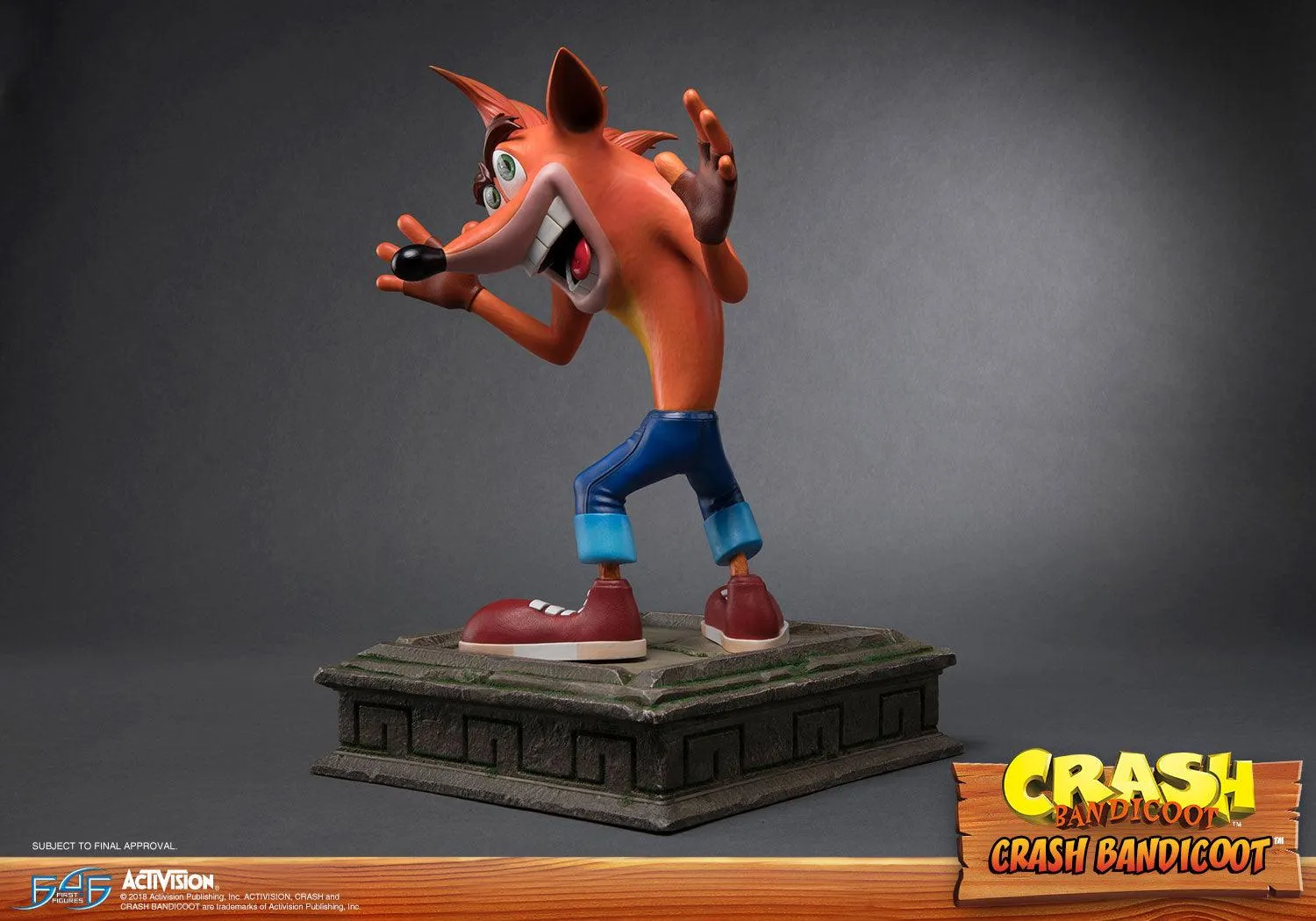First 4 Figures Crash Bandicoot statueta rasina 41 cm