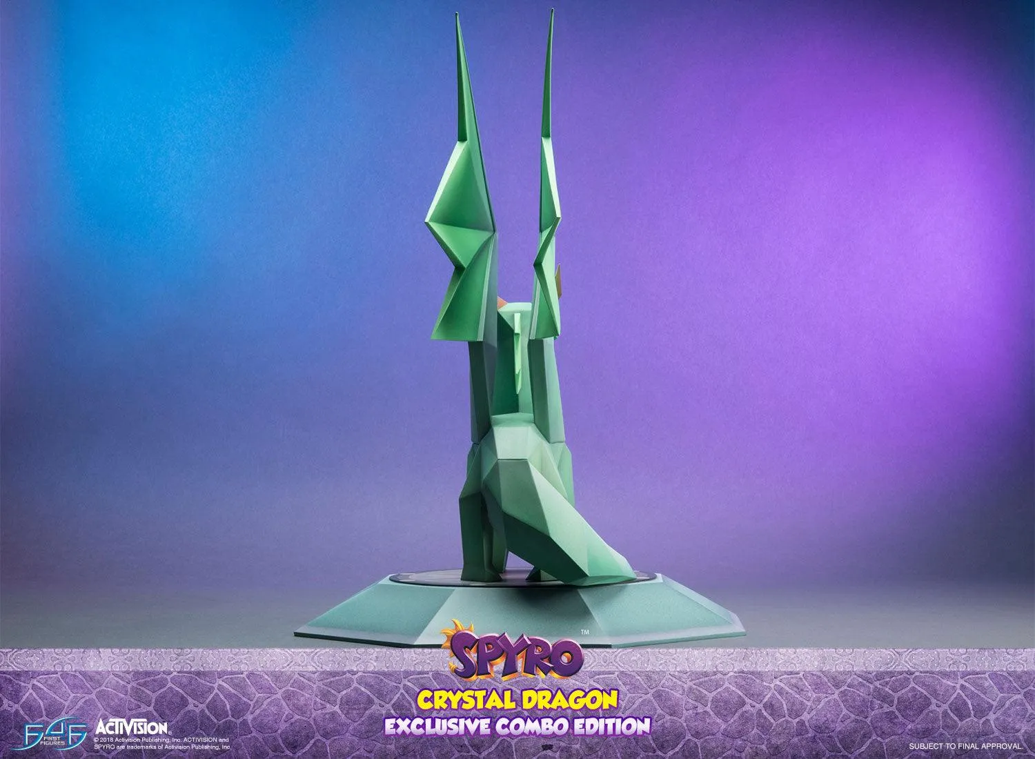 First 4 Figures Spyro Crystal Dragon statueta Exclusive Combo
