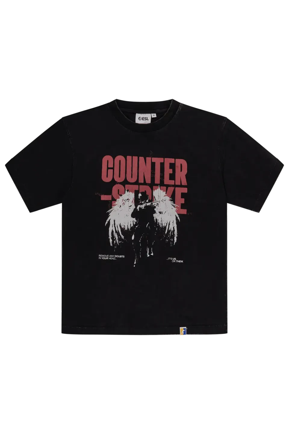 ESL Gaming The Fall tricou negru s1mple