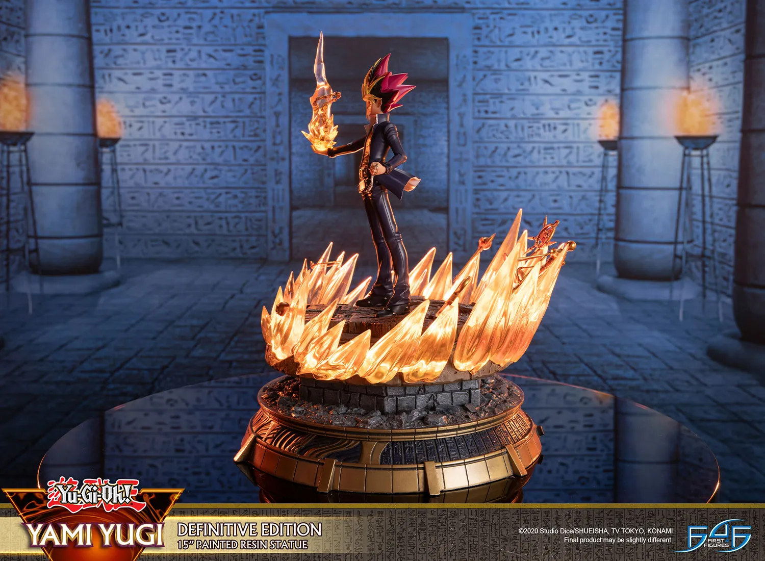 First 4 Figures Yu-Gi-Oh Yami Yugi Definitive statueta LED cartus