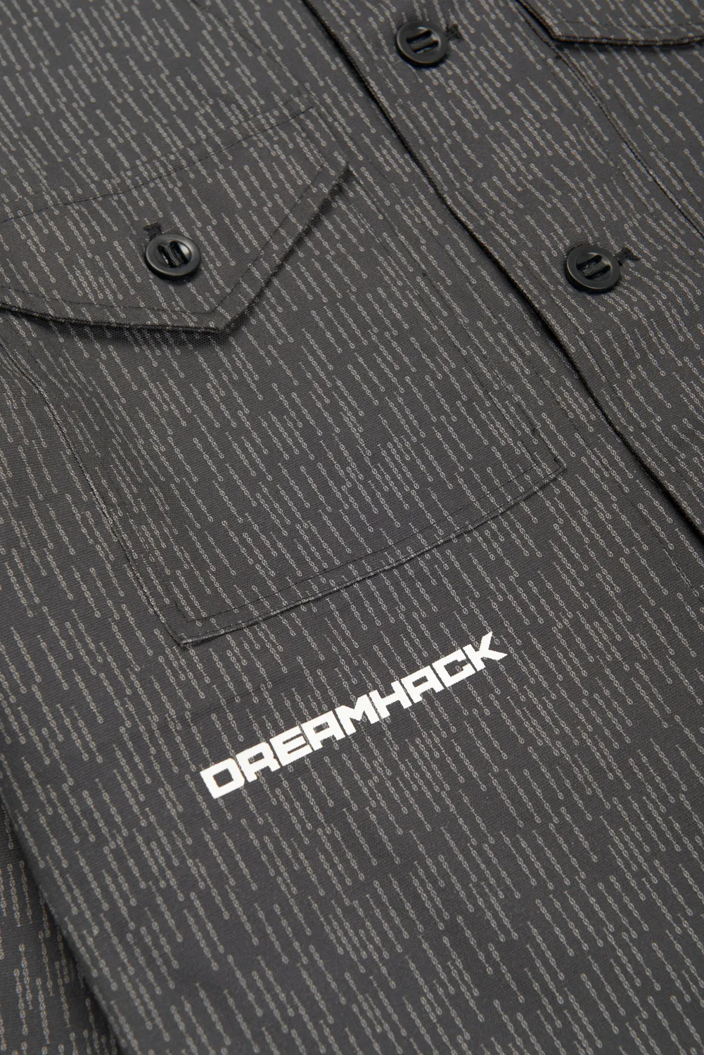 DreamHack Digital Frequency overshirt gri bumbac