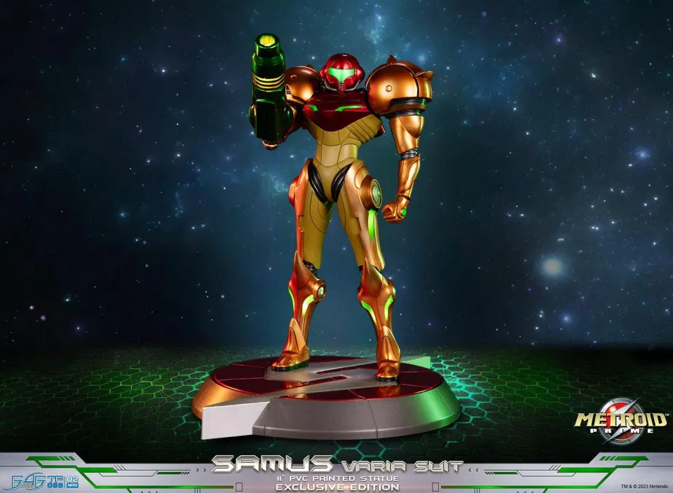 First 4 Figures Metroid Samus Varia Suit statuetă PVC Exclusive LED