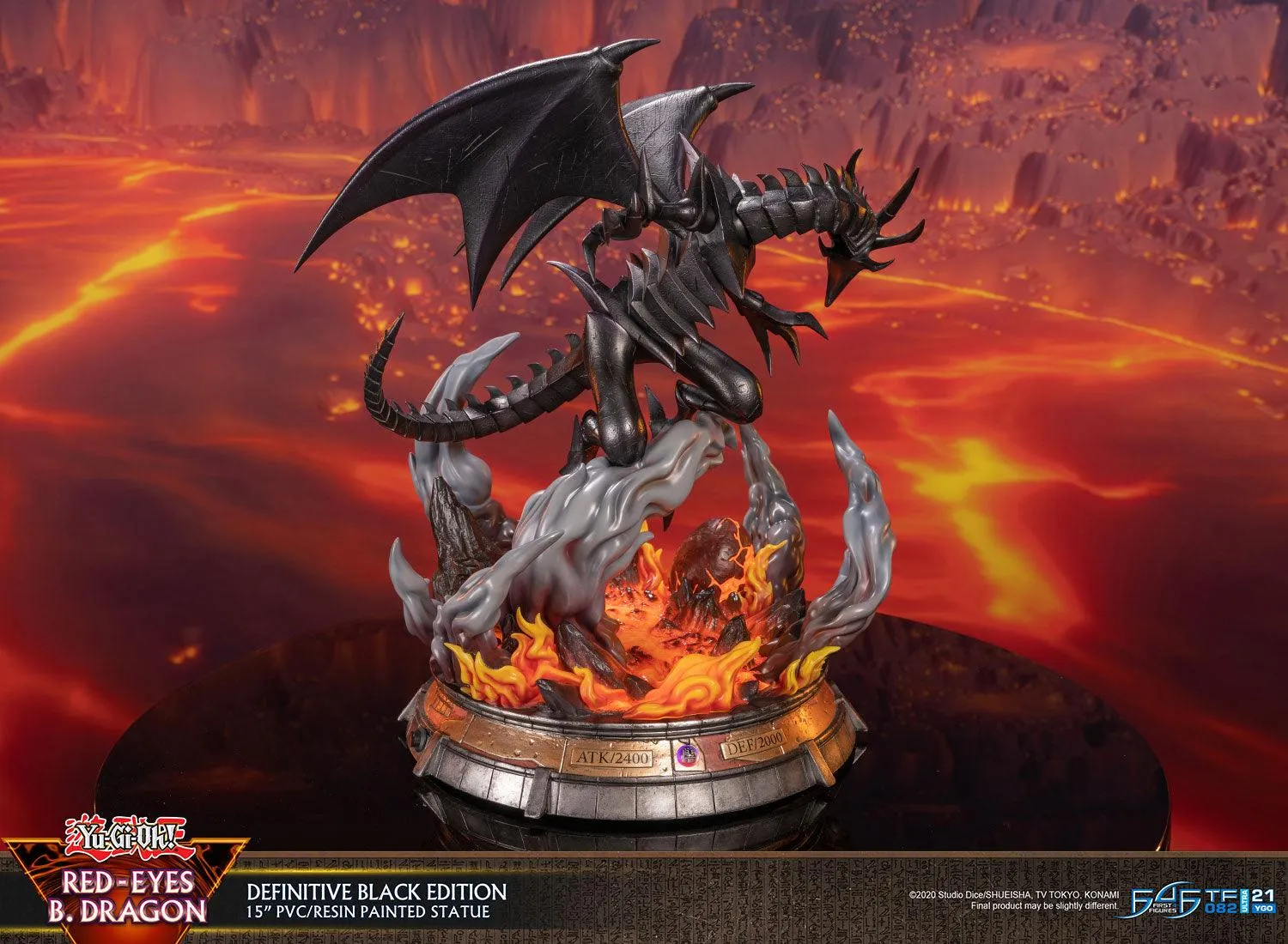 First 4 Figures Yu-Gi-Oh Red-Eyes statuetă Black Edition