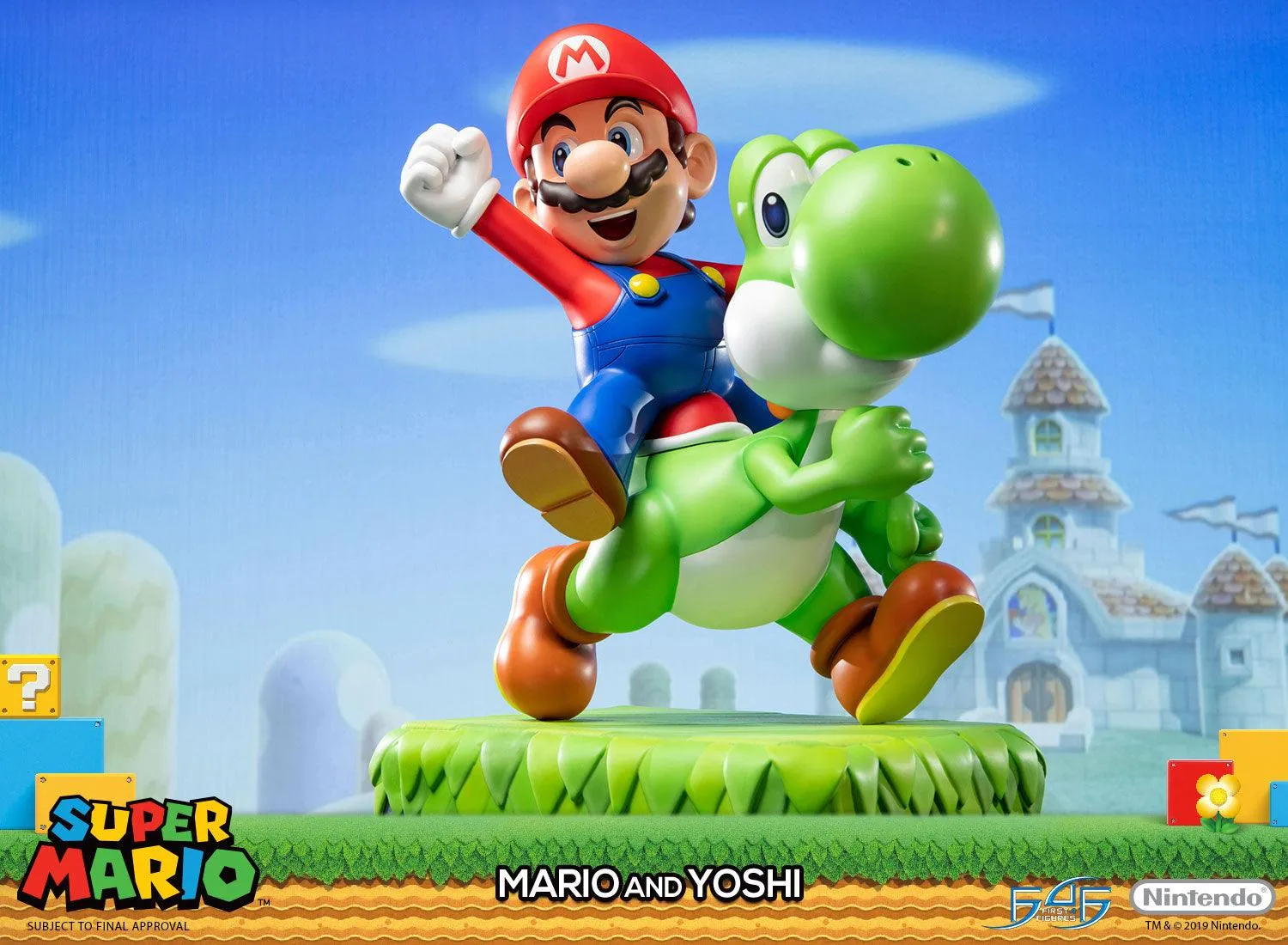 First 4 Figures Mario and Yoshi figurină Standard rășină