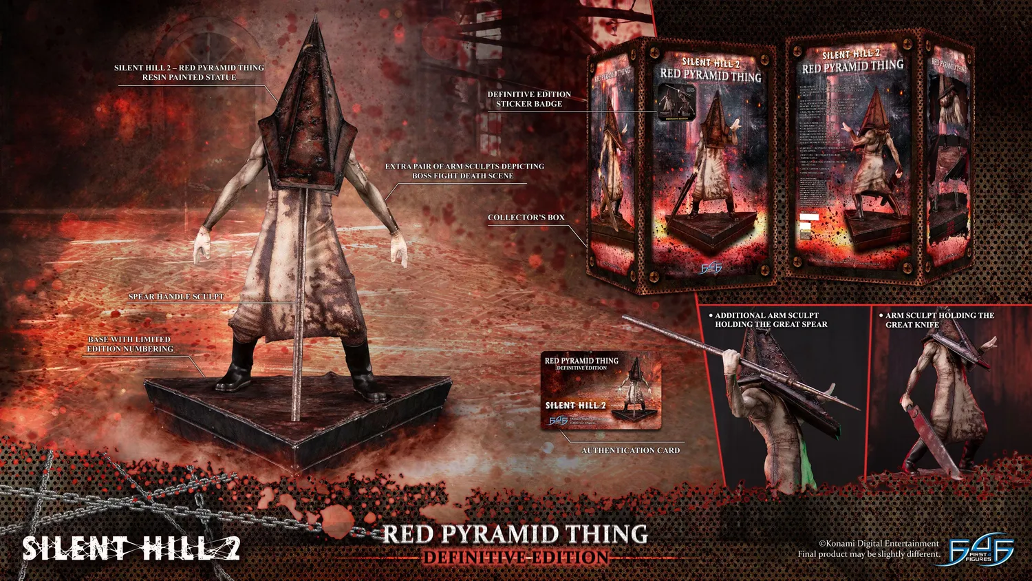 First 4 Figures Silent Hill 2 statuetă Red Pyramid Definitive