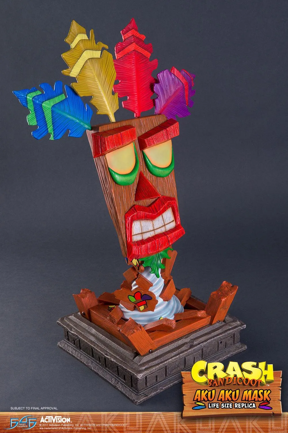 First 4 Figures Crash Aku Aku Mască mărime naturală 65 cm